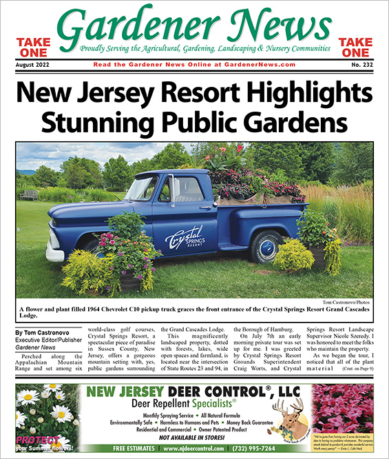 The August 2022 issue of the Gardener News