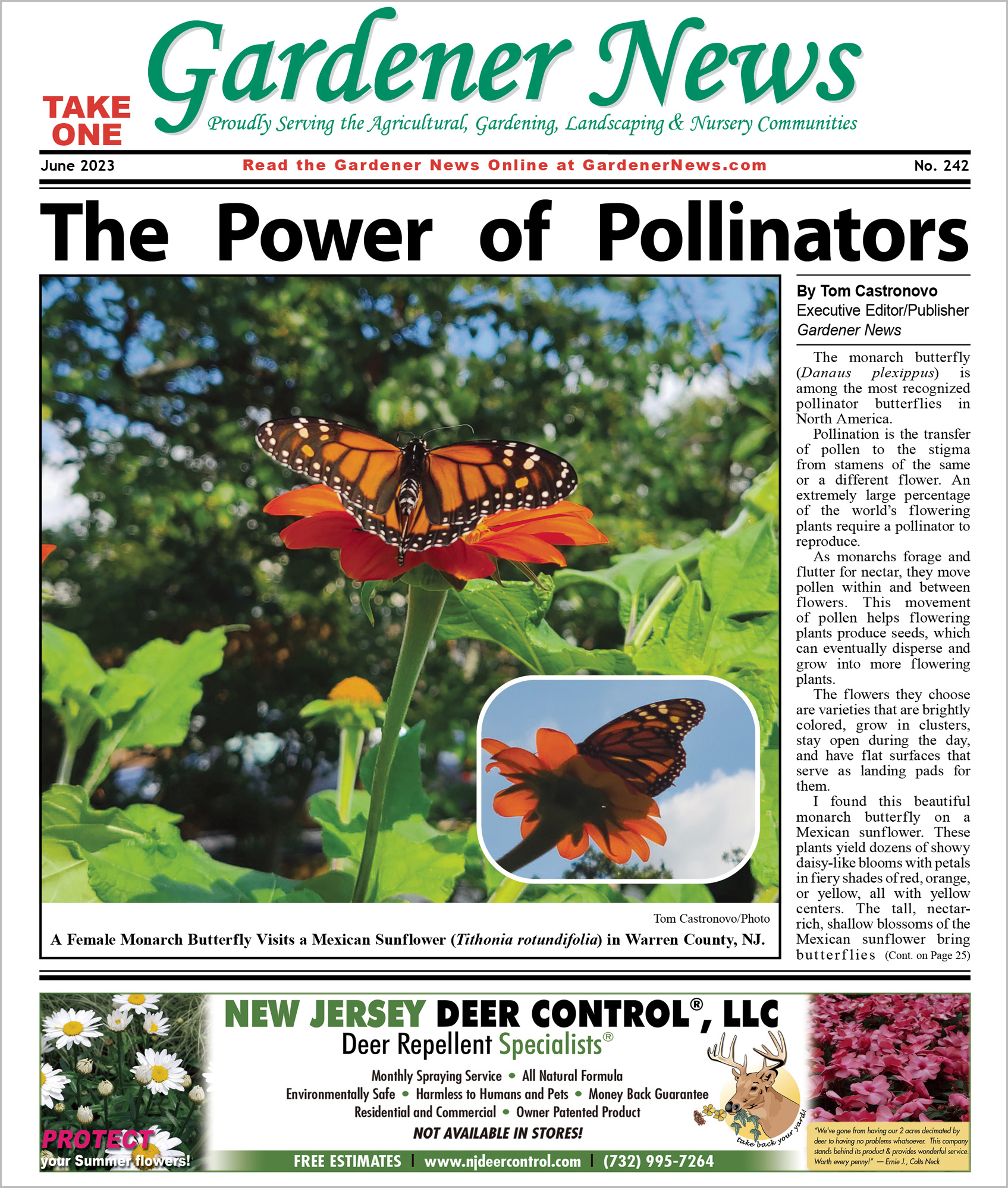 The June 2023 issue of the Gardener News