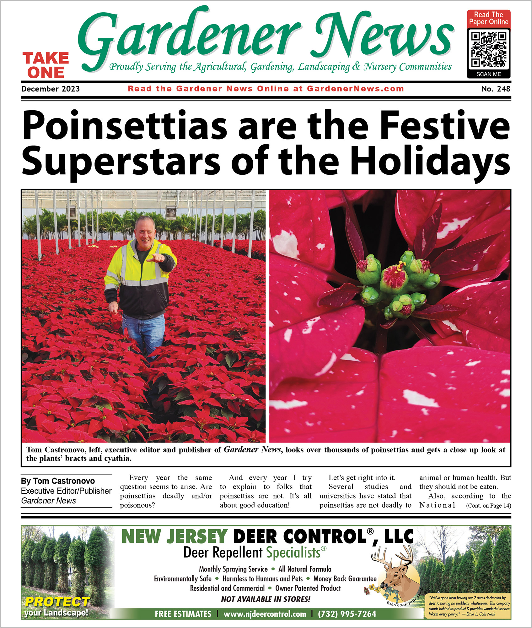 The December 2023 issue of the Gardener News