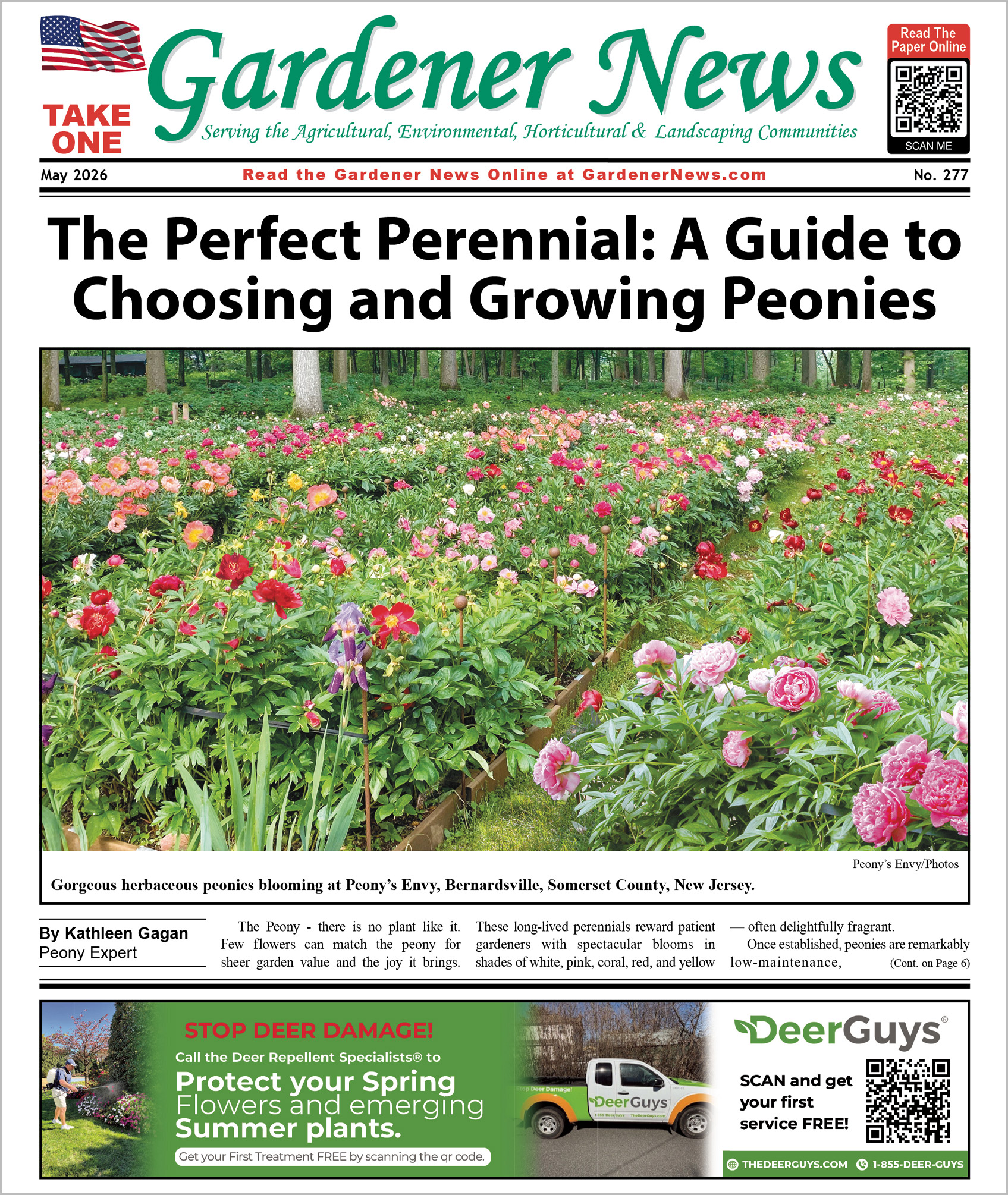 The May 2026 issue of the Gardener News