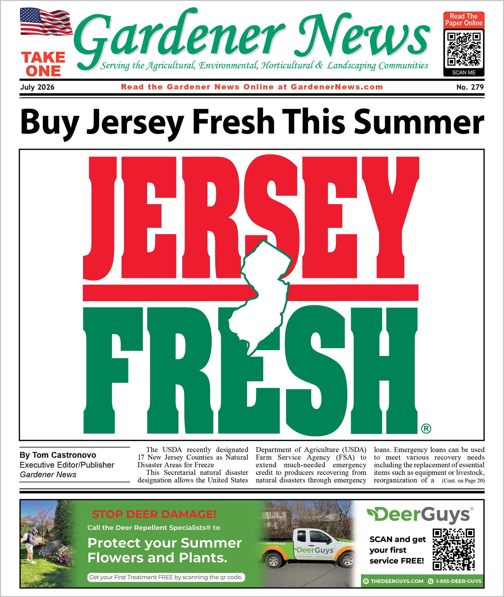 The July 2026 issue of the Gardener News